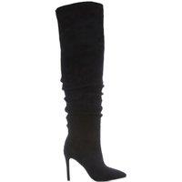 Moda In Pelle Women's 'Siara' Alcantara Over The Knee Boots in Black | Size: 3