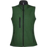 SOL'S Women's Rallye Soft Shell Bodywarmer Jacket in Bottle Green | Size: Small