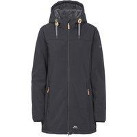 Trespass Women's Kristen Longer Length Hooded Waterproof Jacket in Black | Size: Small