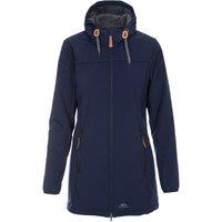 Trespass Women's Kristen Longer Length Hooded Waterproof Jacket in Navy | Size: Small