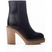 Moda In Pelle Women's 'Sh Casero' Leather Heeled Boots in Black | Size: 8