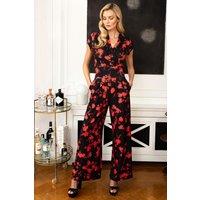 Hot Squash Women's Wideleg Jumpsuit in Red | Size: 10