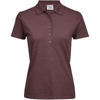 TEE JAYS Women's Luxury Stretch Short Sleeve Polo Shirt in Grape | Size: 3XL