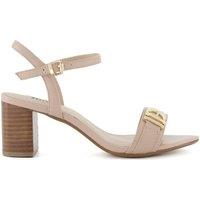 Dune London Women's Wide Fit 'Jessie' Leather Sandals in Light Pink | Size: 3