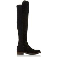 Dune London Women's 'Tropic' Suede Over The Knee Boots in Black | Size: 3