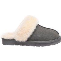 EverAu Australia Women's Raven Slippers in Grey | Size: 5