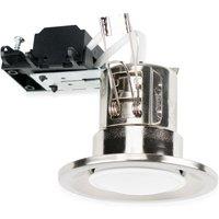 ValueLights Downlight Fire Rated Ceiling Light Fitting 20 Pack in Silver