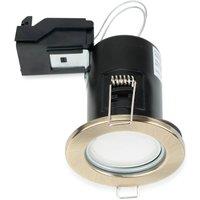 ValueLights Downlight Fire Rated Ceiling Light Fitting 20 Pack in Gold