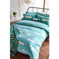 Scion 'Mr Fox Cotton' Duvet Cover in Teal | Size: Double