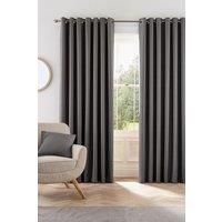Helena Springfield 'Eden' Woven Lined Curtains in Charcoal | Size: 228 cm width x 183 cm drop