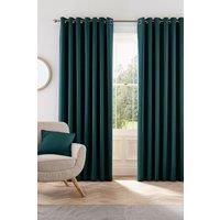Helena Springfield 'Eden' Woven Lined Curtains in Blue | Size: 167 cm width x 183 cm drop
