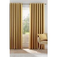 Helena Springfield 'Eden' Woven Lined Curtains in Mustard | Size: 228 cm width x 183 cm drop
