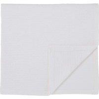 Murmur 'Hush' Cotton Throw 150X225Cm in White | Size: 150X225 cm