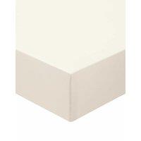 Murmur ' 500TC' Plain Dye Fitted Sheet in Ivory | Size: Double Fitted