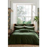 Morris & Co 'Pure Linen Cotton' Duvet Cover in Green | Size: Double