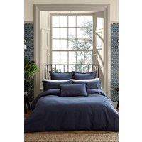 Morris & Co 'Pure Linen Cotton' Duvet Cover in Blue | Size: Single