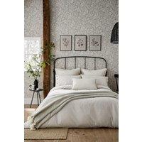 Morris & Co 'Pure Linen Cotton' Duvet Cover in Silver | Size: Single