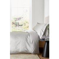 Murmur 'Meadow' Cotton Sateen Duvet Cover in Grey | Size: Double