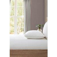 Lazy Linen 'Pure Washed Linen' Fitted Sheet in White | Size: Super King