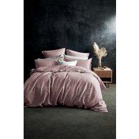 Lazy Linen 'Pure Washed Linen' Duvet Cover in Pink | Size: King
