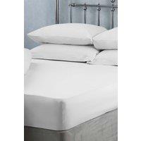 Belledorm Easy Care 200 Thread Count Cotton Polyester Percale 38cm Fitted Sheet in Dark Grey | Size: King