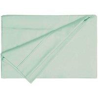 Belledorm Egyptian Cotton 200 Thread Count Flat Sheet in Light Green | Size: King