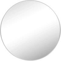 nielsen Acton Round Metal Frame Mirror Large 80cm in Silver