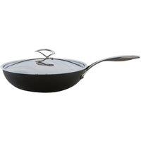 Circulon Style Wok Pan with Lid - Induction, Non Stick & Dishwasher Safe - 30 cm in Black