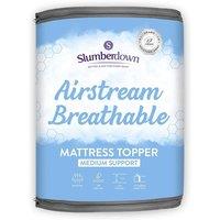 Slumberdown Airstream Mattress Topper in White | Size: Single