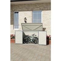 Outdoor Heavy Duty Steel Bicycle Trash Can Storage Shed