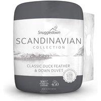 Snuggledown Scandinavian Duck Feather & Down 10.5 Tog All Year Round Duvet in White | Size: Double