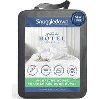 Snuggledown Hotel Goose Feather & Down 13.5 Tog (9+4.5 Tog) All Seasons Duvet in White | Size: Single