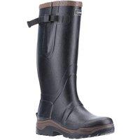 Cotswold 'Compass' Plain Rubber Wellington Boots in Black | Size: 7