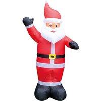 Netagon Outdoor Indoor Inflatable Plug In Father Christmas with LED Lights 170cm Height in Red