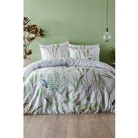 Paoletti Aaliyah Botanical 100% Cotton Duvet Cover Set | Size: Super King