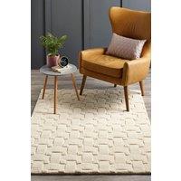 Origin 'Basketweave 3D' Rug in Ivory | Size: 120 cm x 170 cm