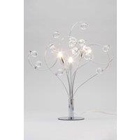 BHS Lighting Lila Table Lamp in Metallic Silver