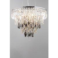 BHS Lighting Jennifer Pendant Ceiling Light in Metallic Silver