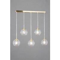 BHS Lighting Milton Pendant Ceiling Light in Metallic Gold