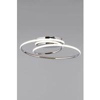 BHS Lighting Pei Flush Ceiling Light in Silver