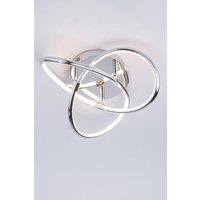 BHS Lighting Eero Flush Ceiling Light in Silver