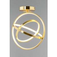 BHS Lighting Ingel Flush Ceiling Light in Gold