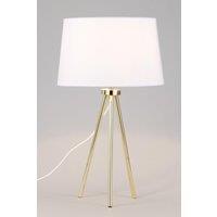 BHS Lighting Tristan Tripod Table Lamp in Gold