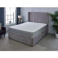 Starlight Beds Nebraska Memory Foam Spring Mattress in Light Grey | Size: Double