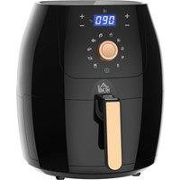HOMCOM Air Fryer 1700W 5.5L Digital Display Adjustable Temperature Nonstick in Black