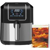 HOMCOM Air Fryer 1700W 6.5L with Digital Display Timer Oil Less Low Cooking in Black