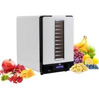 HOMCOM 11 Tier Food Dehydrator with Adjustable Temperature Timer LCD Display in White