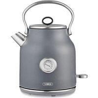 Tower Kettle, Renaissance 1.7 Litre, 3 kw Ultra-Fast Quiet Boil, T10063GRY, Grey