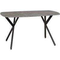Seconique Athens Rectangular Dining Table in Charcoal