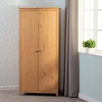 Seconique Oslo 2 Door Wardrobe in Natural